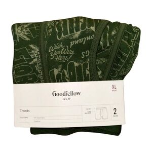 NWT Men's Boxer Brief Trunks 2pk - Goodfellow & Co - XL 40/42 Postcard